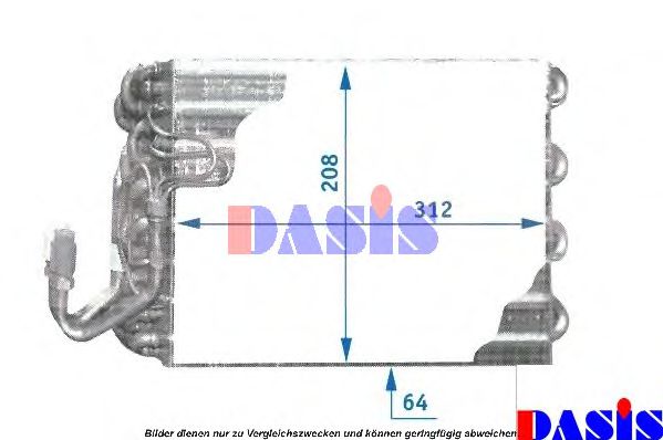 Imagine evaporator,aer conditionat AKS DASIS 821130N