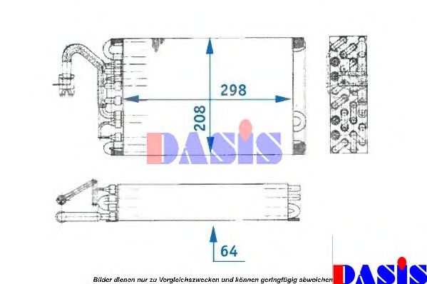 Imagine evaporator,aer conditionat AKS DASIS 821140N