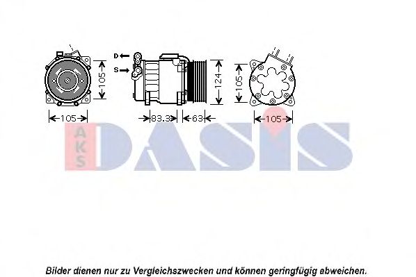 Imagine Compresor, climatizare AKS DASIS 850103N