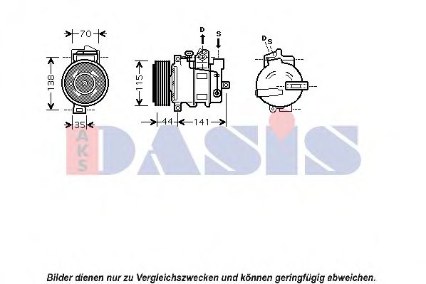 Imagine Compresor, climatizare AKS DASIS 850379N