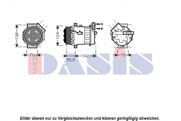 Imagine Compresor, climatizare AKS DASIS 850387N