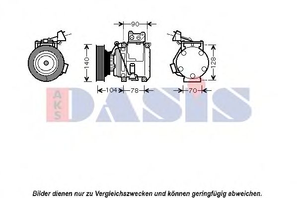 Imagine Compresor, climatizare AKS DASIS 850402N