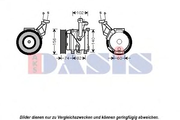 Imagine Compresor, climatizare AKS DASIS 850563N