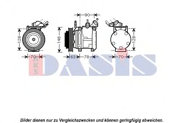 Imagine Compresor, climatizare AKS DASIS 850715N