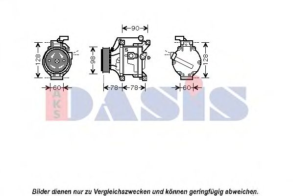 Imagine Compresor, climatizare AKS DASIS 850728N