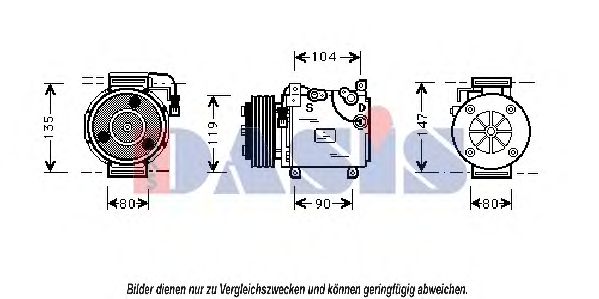 Imagine Compresor, climatizare AKS DASIS 850801N