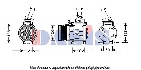 Imagine Compresor, climatizare AKS DASIS 850868N