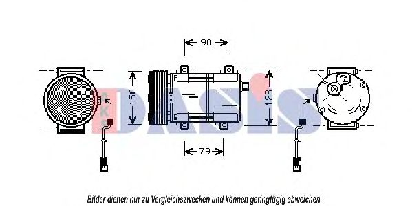 Imagine Compresor, climatizare AKS DASIS 851013N