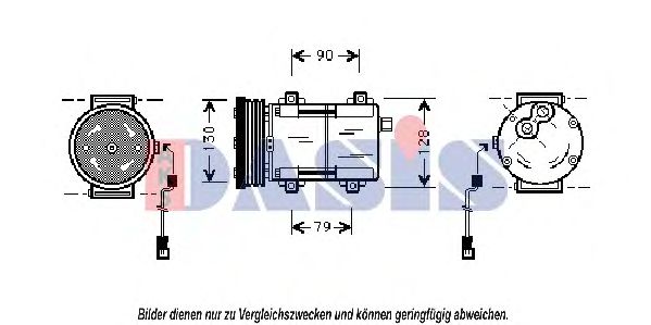 Imagine Compresor, climatizare AKS DASIS 851023N