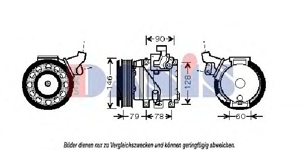 Imagine Compresor, climatizare AKS DASIS 851037N