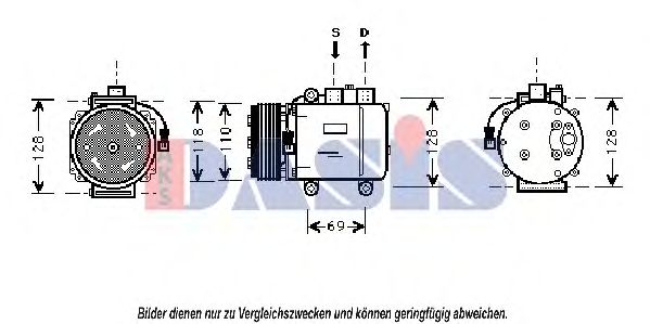 Imagine Compresor, climatizare AKS DASIS 851110N