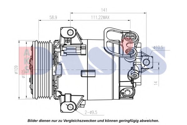 Imagine Compresor, climatizare AKS DASIS 851596N