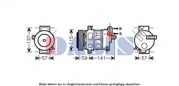 Imagine Compresor, climatizare AKS DASIS 851606N