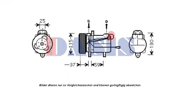 Imagine Compresor, climatizare AKS DASIS 851664N