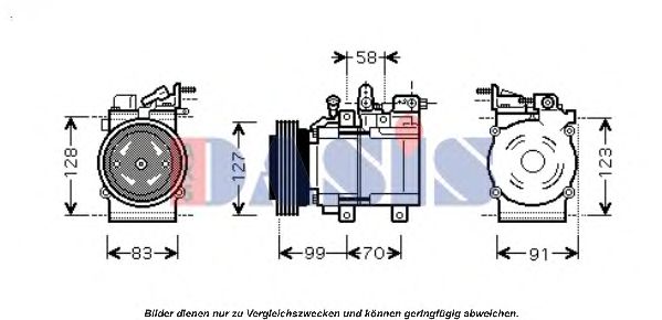 Imagine Compresor, climatizare AKS DASIS 851672N