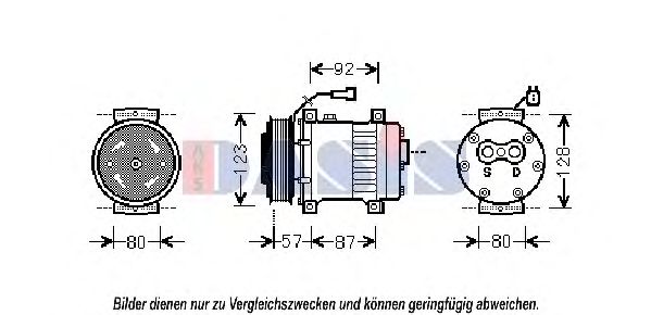 Imagine Compresor, climatizare AKS DASIS 851803N