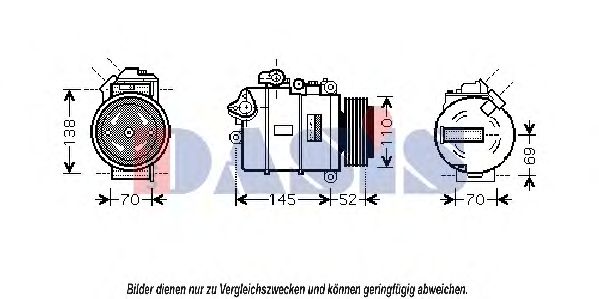 Imagine Compresor, climatizare AKS DASIS 851809N