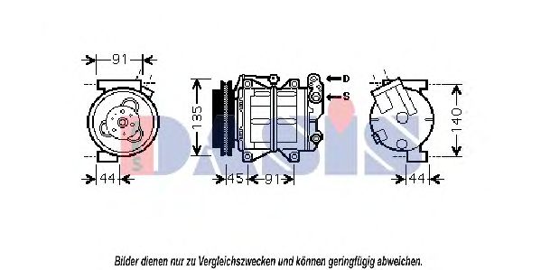 Imagine Compresor, climatizare AKS DASIS 851824N