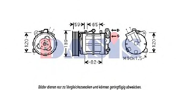 Imagine Compresor, climatizare AKS DASIS 851825N