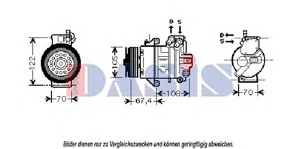 Imagine Compresor, climatizare AKS DASIS 851846N