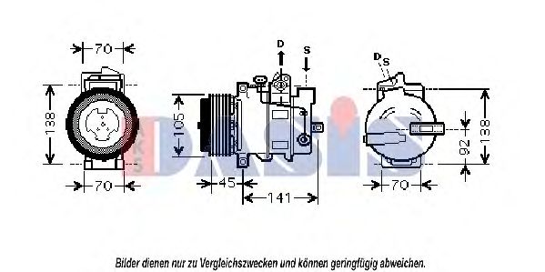 Imagine Compresor, climatizare AKS DASIS 851850N