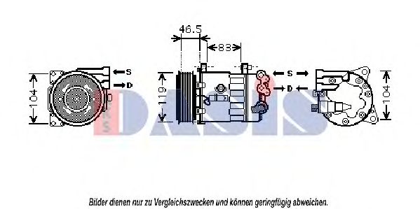 Imagine Compresor, climatizare AKS DASIS 851873N