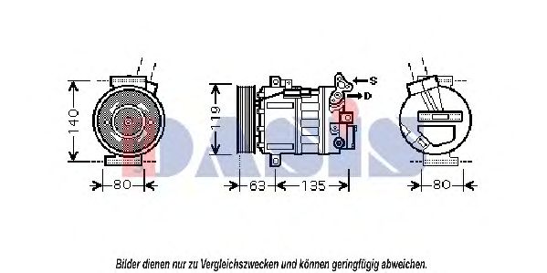 Imagine Compresor, climatizare AKS DASIS 851877N