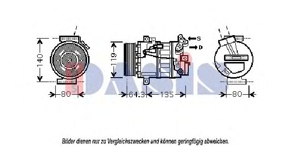 Imagine Compresor, climatizare AKS DASIS 851880N