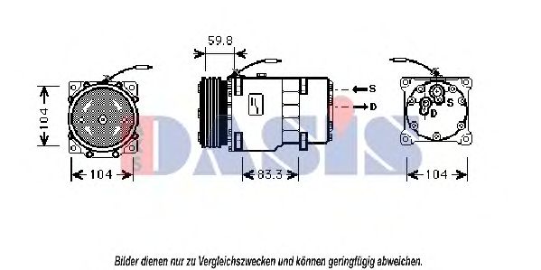 Imagine Compresor, climatizare AKS DASIS 851881N