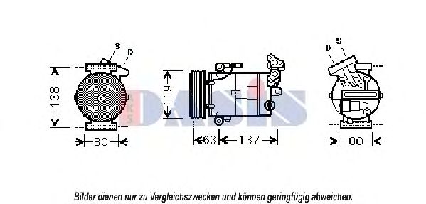 Imagine Compresor, climatizare AKS DASIS 851883N