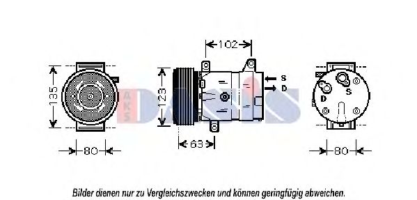 Imagine Compresor, climatizare AKS DASIS 851884N