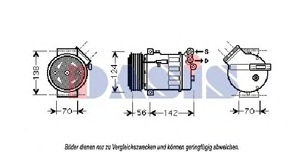 Imagine Compresor, climatizare AKS DASIS 851886N