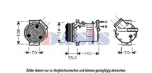 Imagine Compresor, climatizare AKS DASIS 851887N