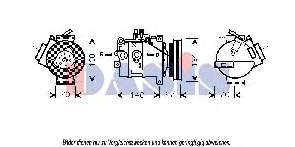 Imagine Compresor, climatizare AKS DASIS 851893N