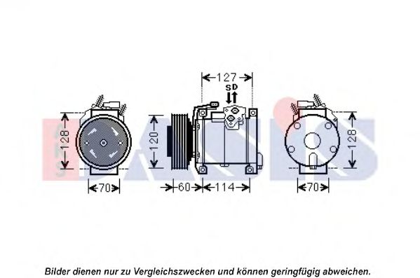 Imagine Compresor, climatizare AKS DASIS 851914N