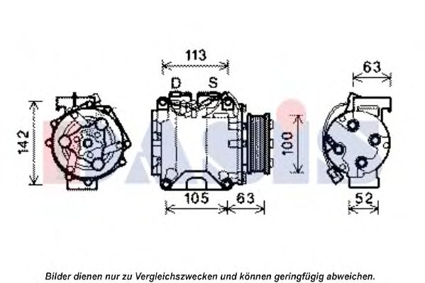 Imagine Compresor, climatizare AKS DASIS 851940N