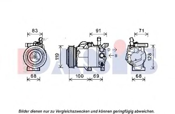 Imagine Compresor, climatizare AKS DASIS 851952N