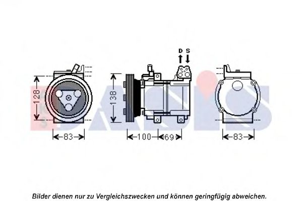 Compresor, climatizare AKS DASIS 851956N