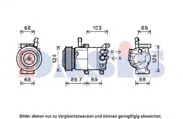 Imagine Compresor, climatizare AKS DASIS 851957N