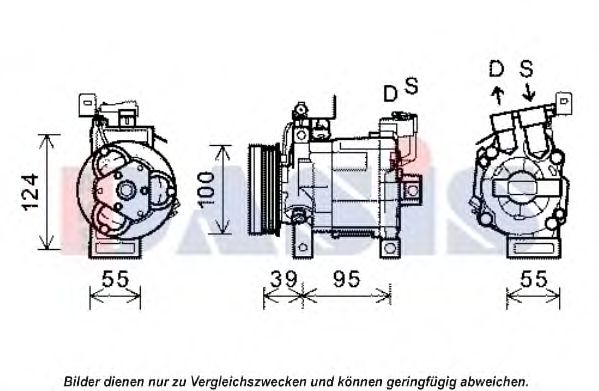 Imagine Compresor, climatizare AKS DASIS 851983N