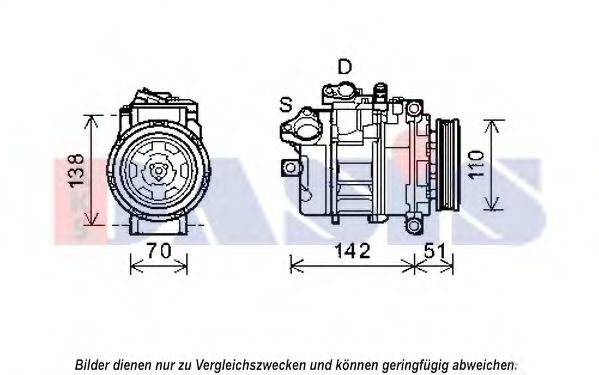 Compresor, climatizare AKS DASIS 852544N