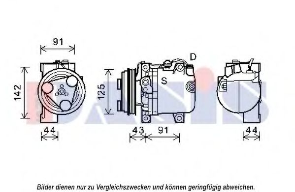 Imagine Compresor, climatizare AKS DASIS 852615N