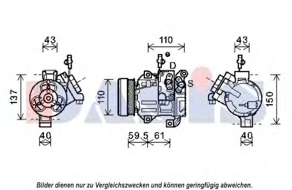 Imagine Compresor, climatizare AKS DASIS 852616N