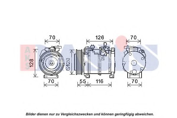 Imagine Compresor, climatizare AKS DASIS 852812N