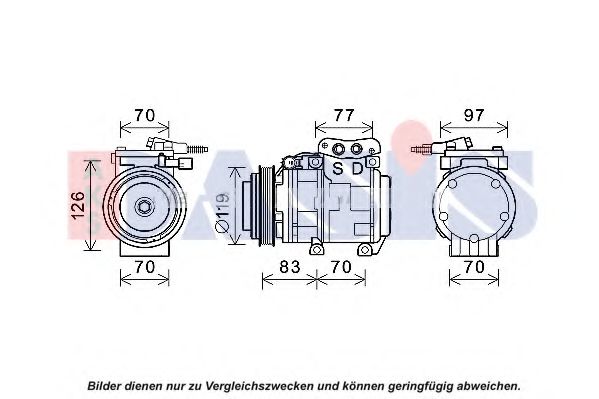 Imagine Compresor, climatizare AKS DASIS 852816N