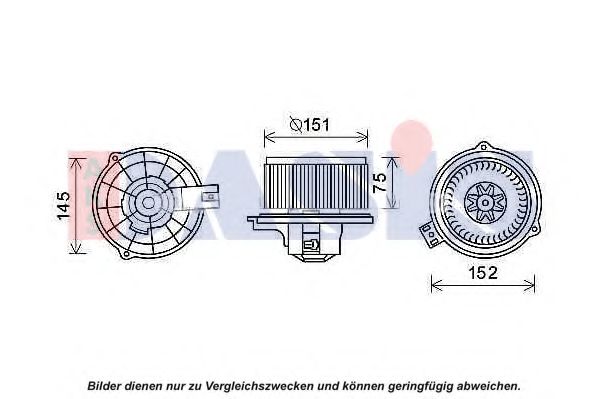 Imagine Electromotor, ventilatie interioara AKS DASIS 870453N