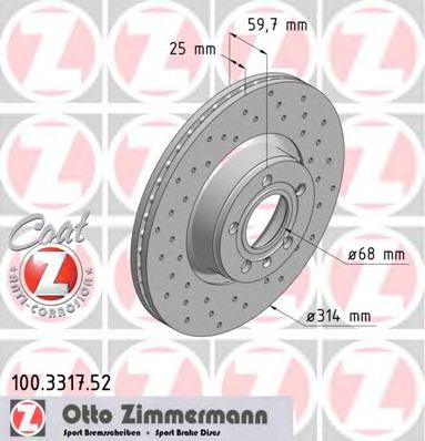 Imagine Disc frana ZIMMERMANN 100.3317.52