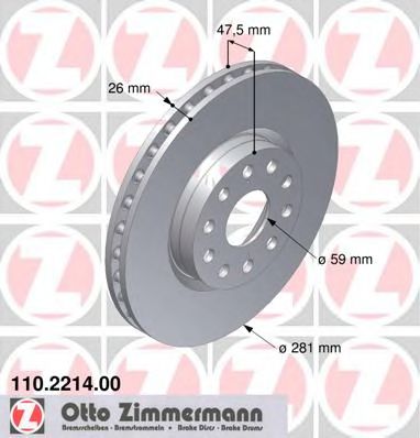 Imagine Disc frana ZIMMERMANN 110.2214.00