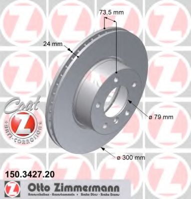 Imagine Disc frana ZIMMERMANN 150.3427.20