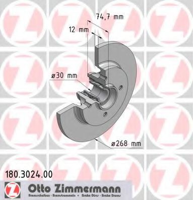 Imagine Disc frana ZIMMERMANN 180.3024.00